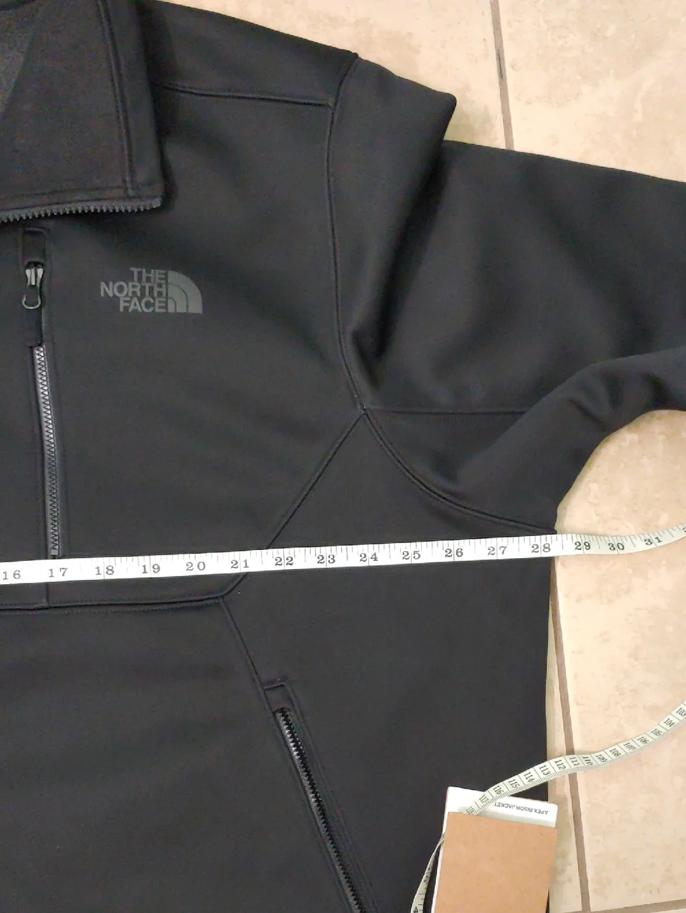 The North Face Apex Risor Jacket Men's Black Windwall Full Zip Size XXXL